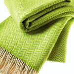 Cashmere Decke in Herringbone Design